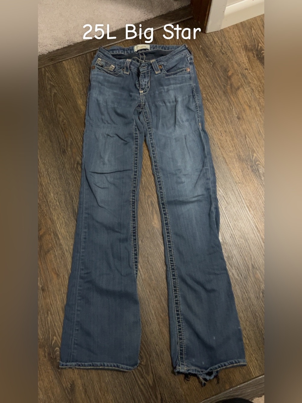 Big Star Women's Blue Wide-Leg Flare Jeans